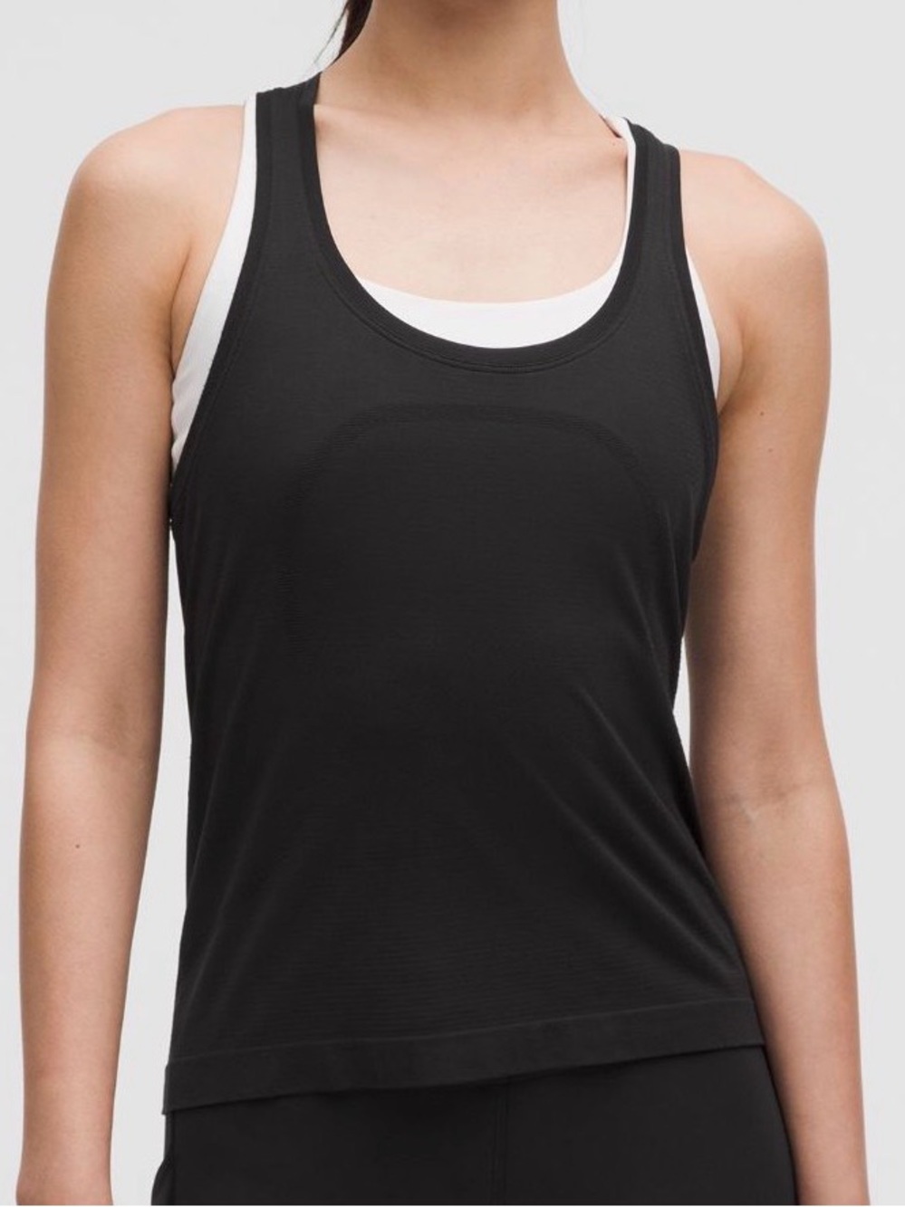 Lululemon Swiftly Tech Racerback Tank with Logo ~ 4 ~ Black
